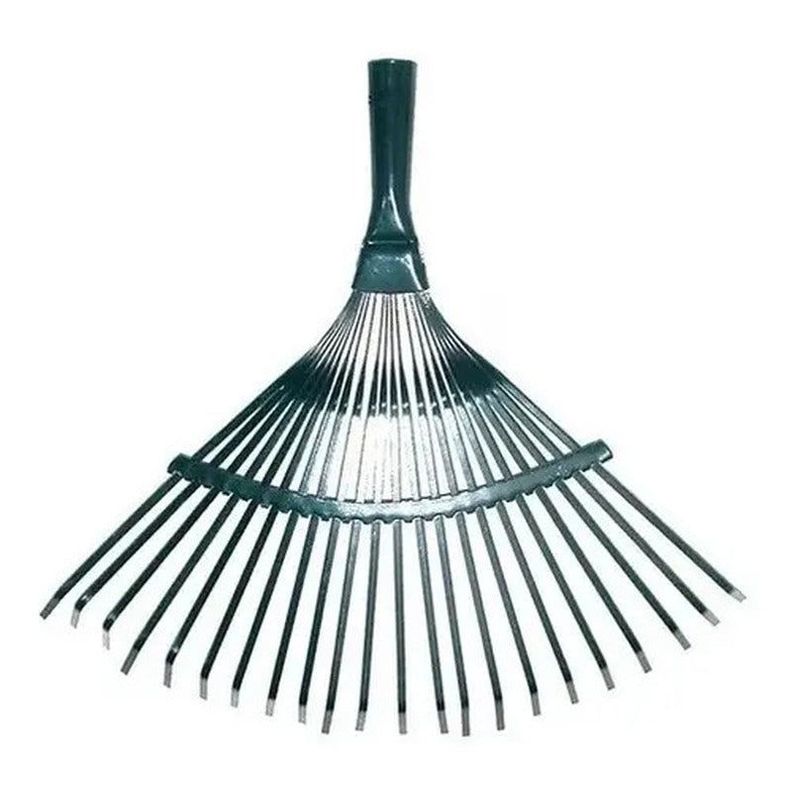 Rastrillo Barrehoja Metalica 22 Dte Mango Madera 120cm Negro
