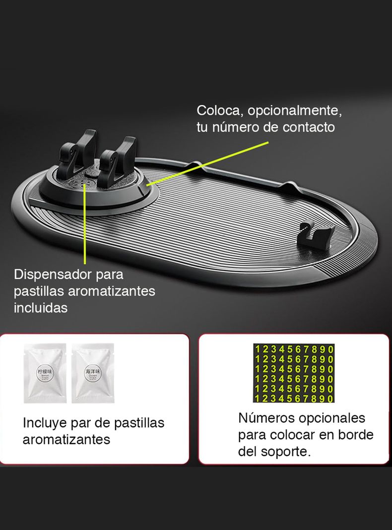 Soporte Antideslizante Celular Para Auto lentes	-3