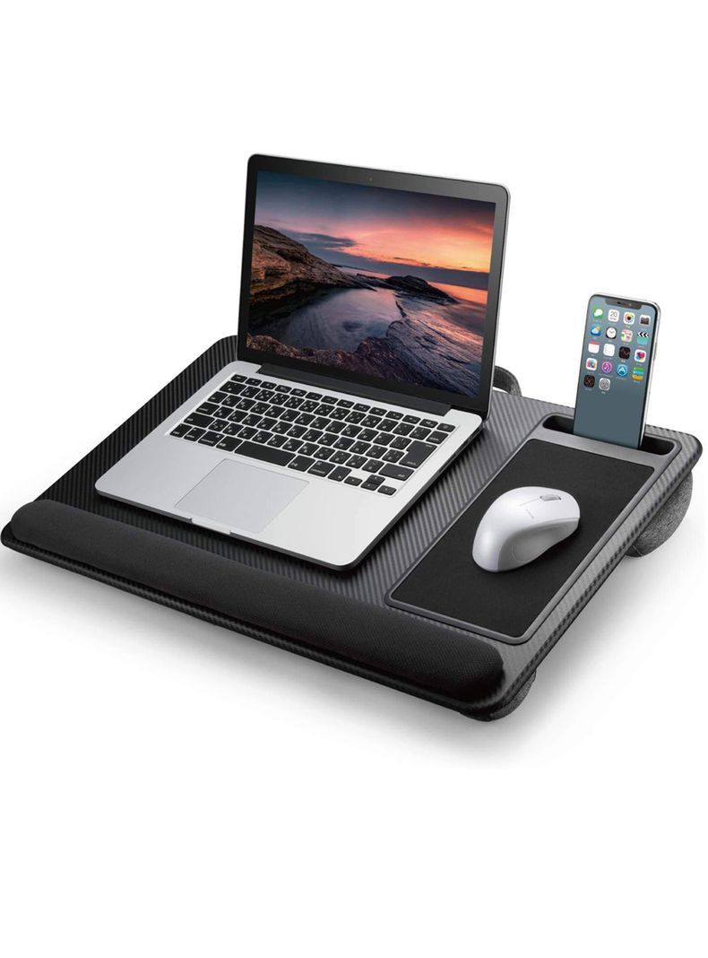 Bandeja Notebook Cama soporte celular apoya muñecas mouse pad-0