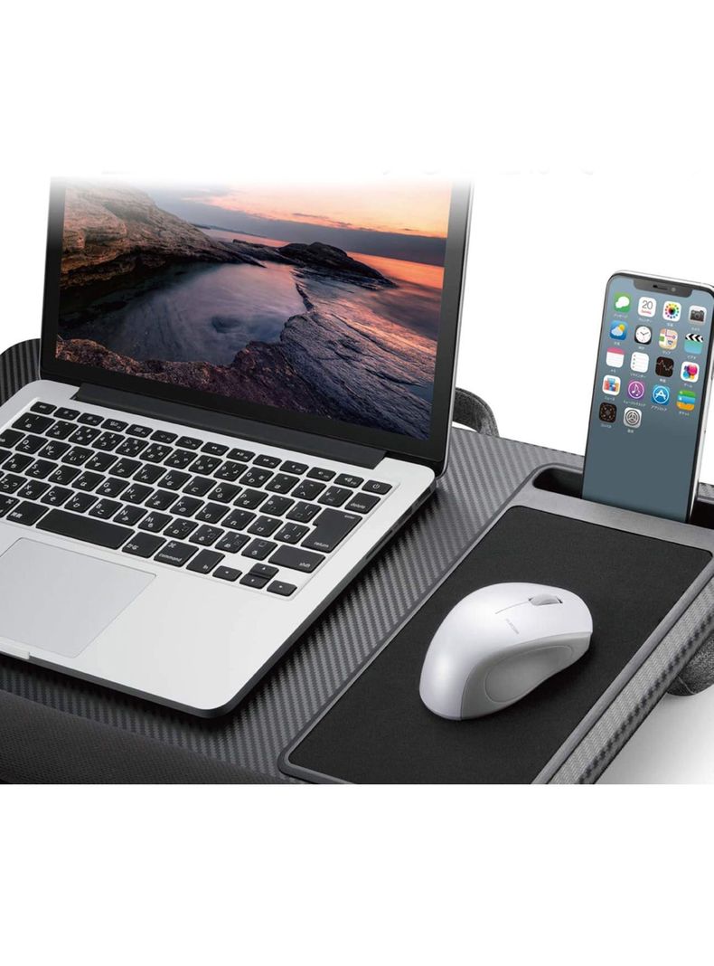 Bandeja Notebook Cama soporte celular apoya muñecas mouse pad-1