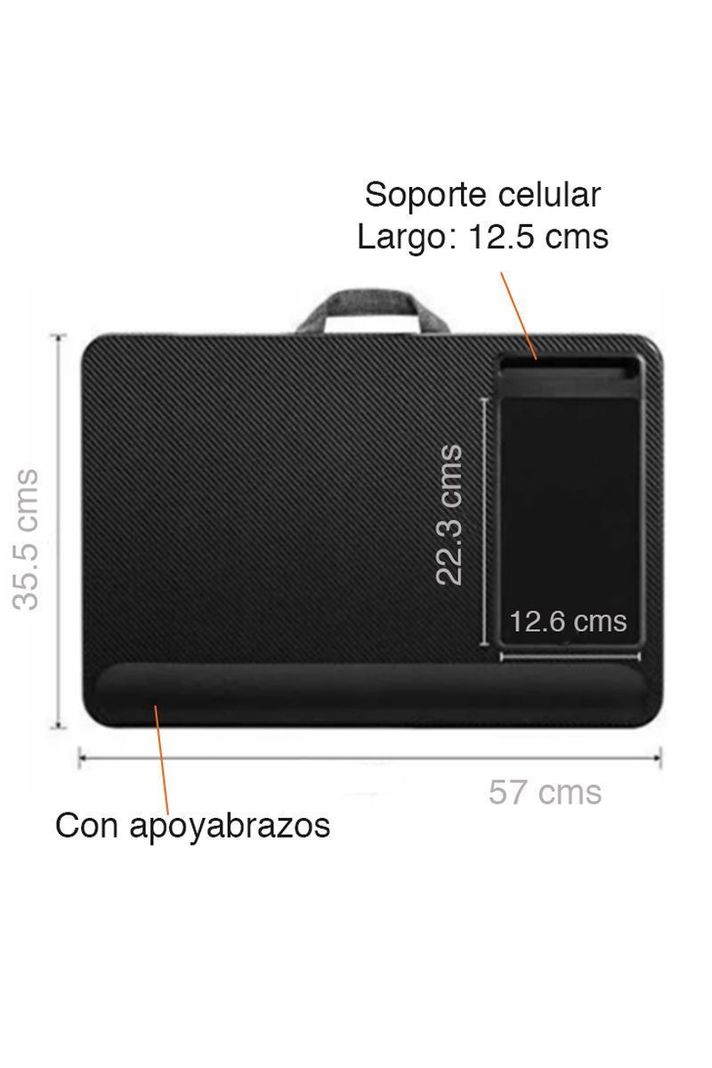 Bandeja Notebook Cama soporte celular apoya muñecas mouse pad-6