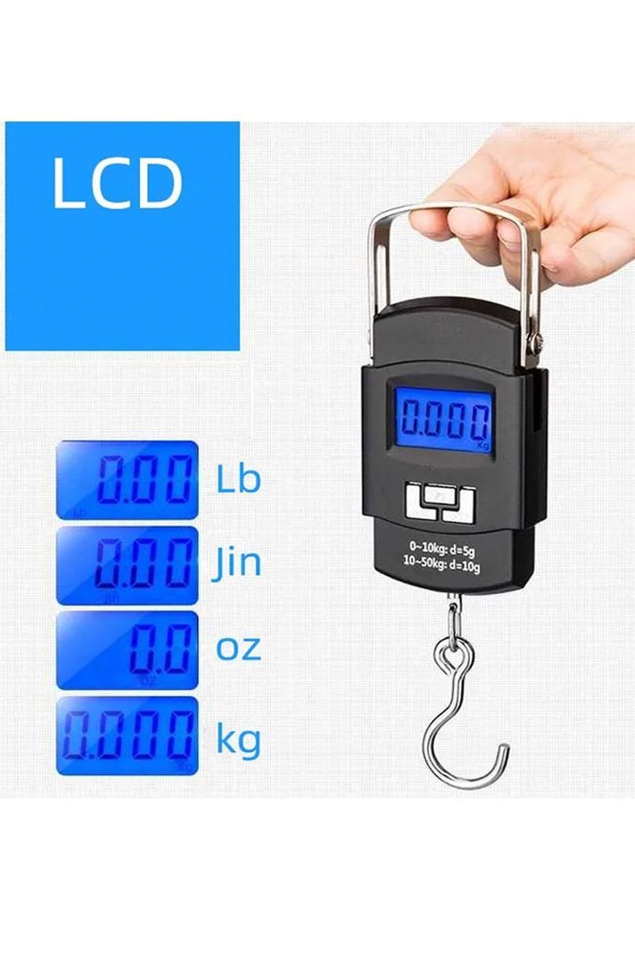 Pesa báscula pesador digital de maletas 50 KG-4