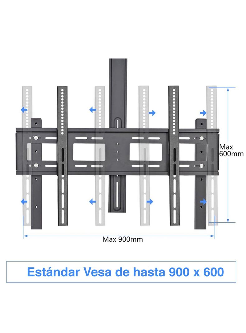 Soporte TV 100 pulgadas con ruedas Pedestal Móvil-3