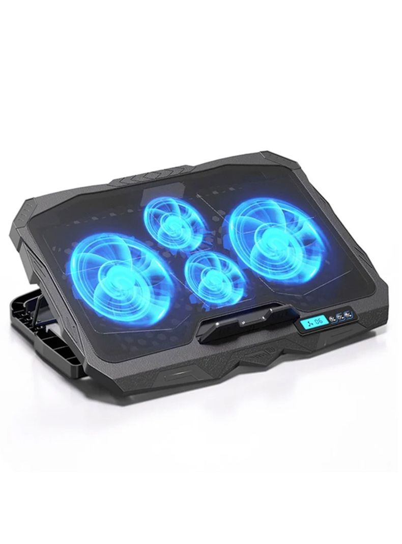 Ventilador notebook 4 ventiladores ajustable NW-638A Negro