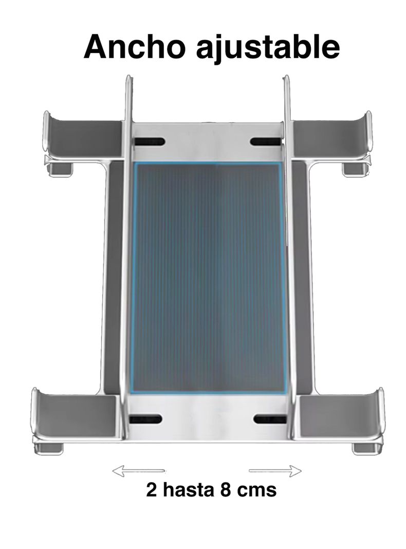 Soporte vertical Notebook Macbook aluminio escritorio-3
