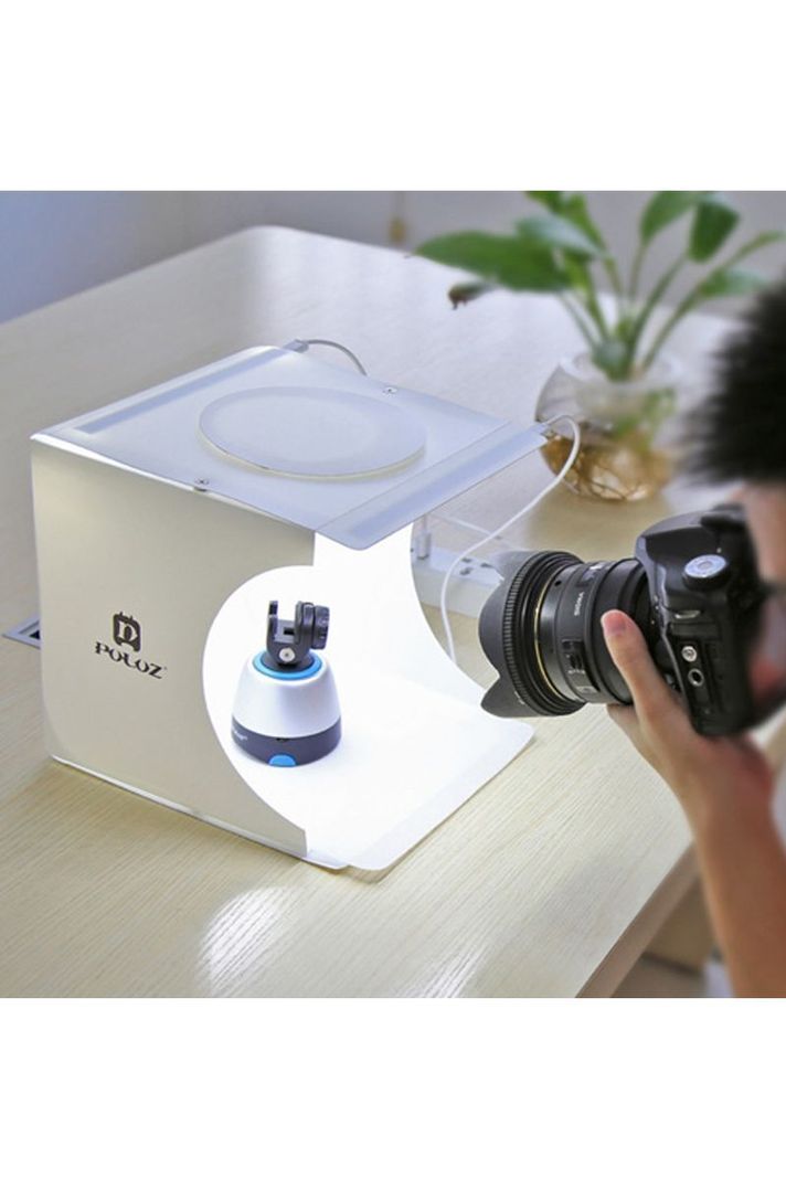 Estudio fotográfico portátil 22 cms Led USB-2