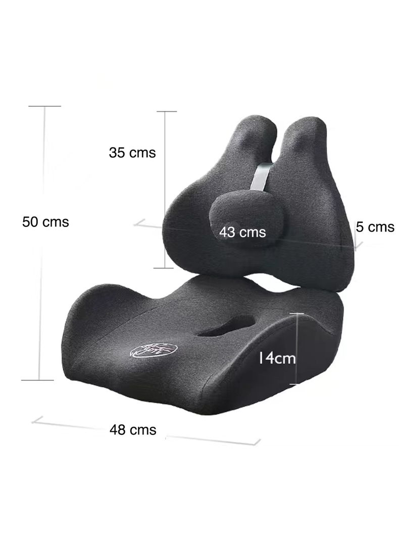 Respaldo Lumbar cojin coxis silla escritorio y auto-4