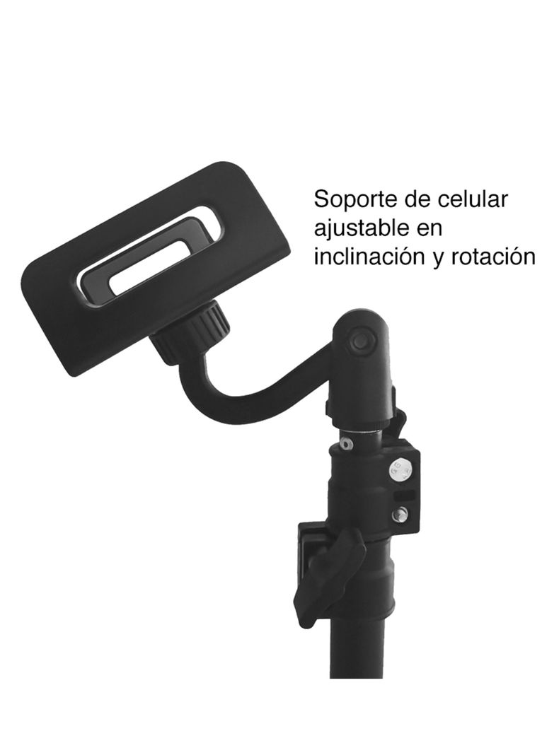 Trípode para celular altura ajustable hasta 200 cms	-2