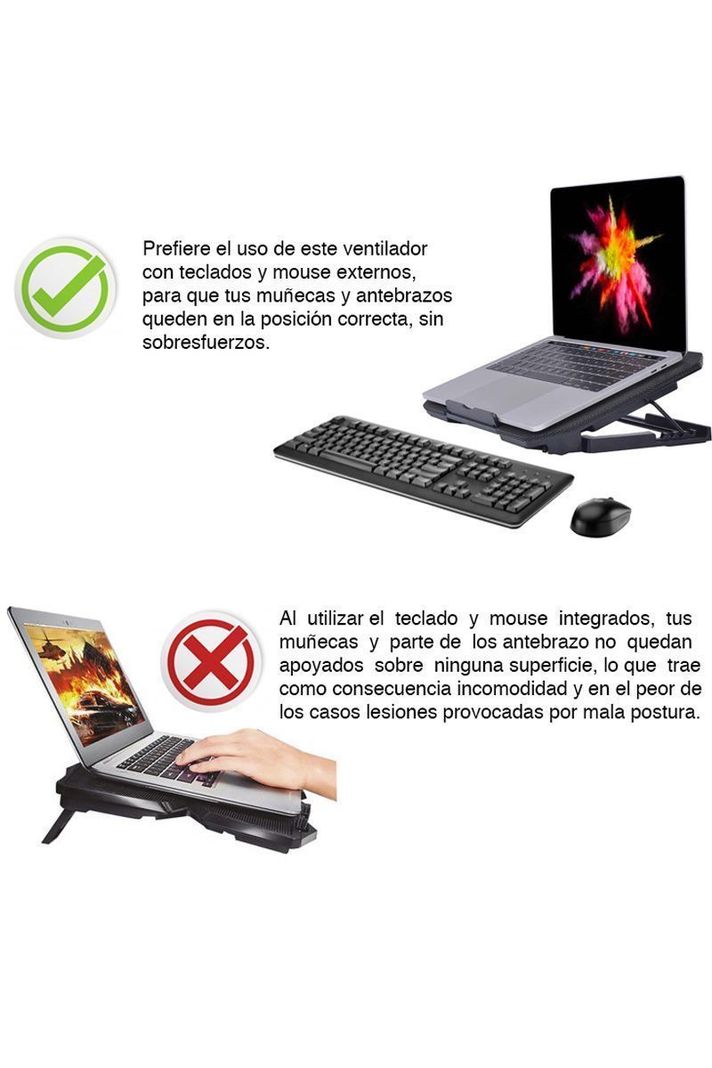 Ventilador notebook Base 2 ventiladores NW-638F-5