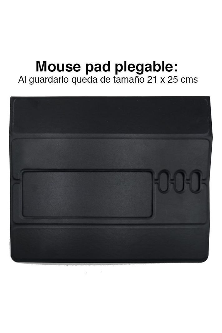 Mouse Pad Soporte Celular Y Lapicero Cuero Pu Premium-4