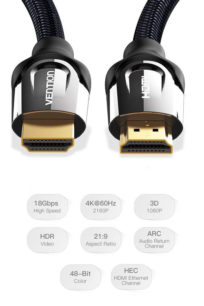 Cable HDMI 2.0 4K 1.5 metros 60 frames Vention-2