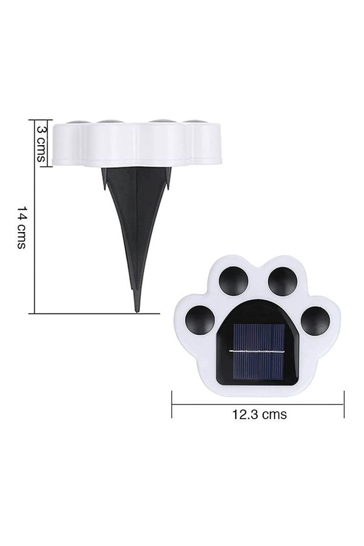 Luz solar jardín estaca diseño huella cálida	-5