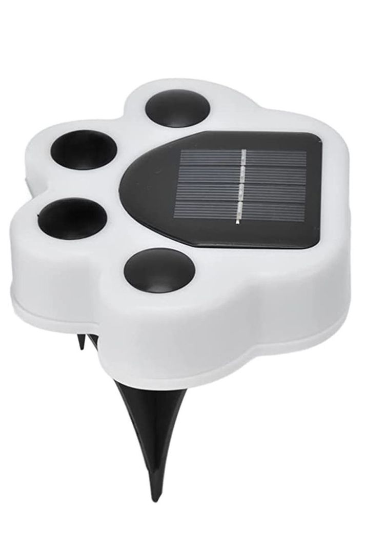 Luz solar jardín estaca diseño huella cálida	-2