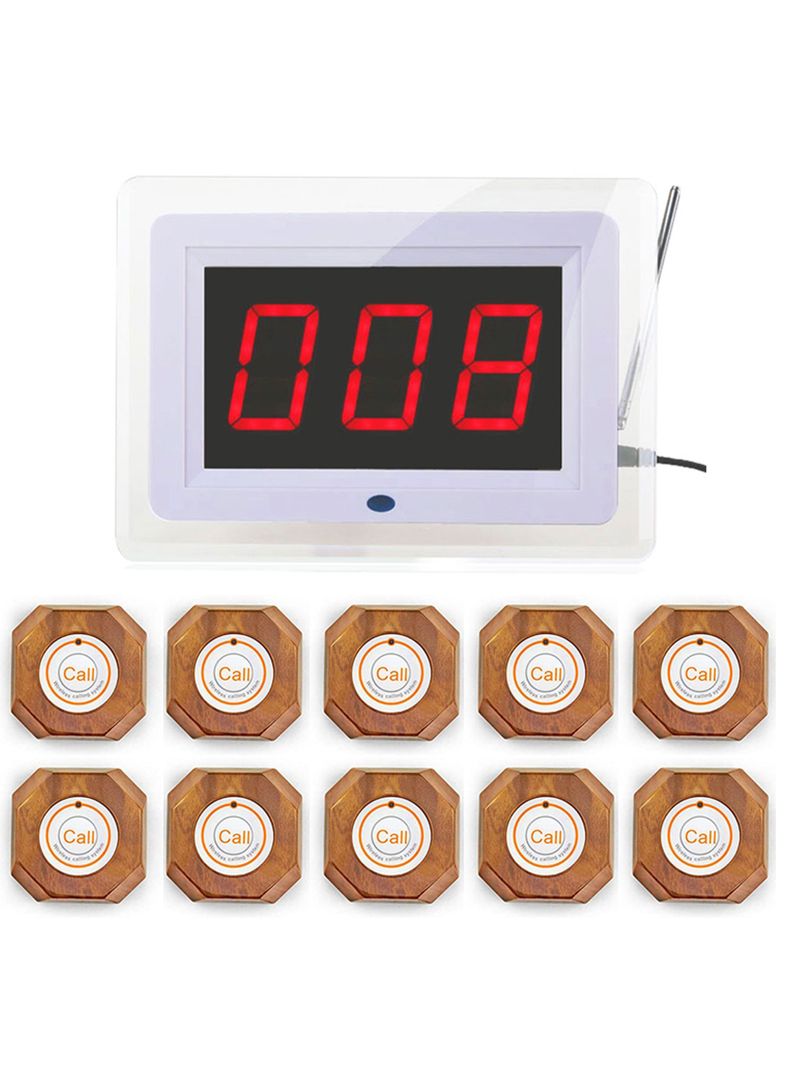 Timbre Inalámbrico Electrónico Restaurants Mesas Garzon-0