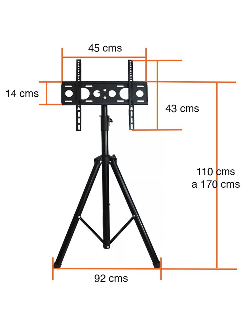 Tripode TV Altura ajustable hasta 50 pulgadas-7