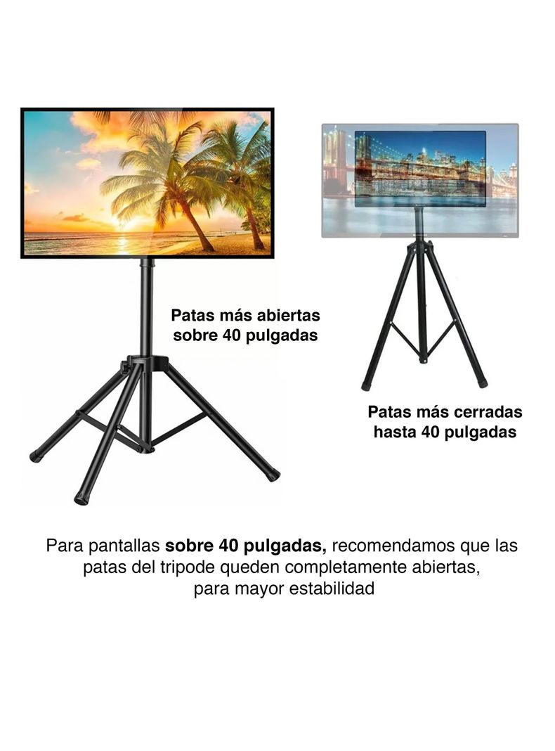 Tripode TV Altura ajustable hasta 50 pulgadas-3