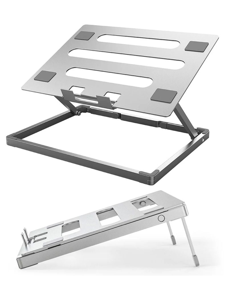 Alzador de Notebook Escritorio Aluminio Plegable-5