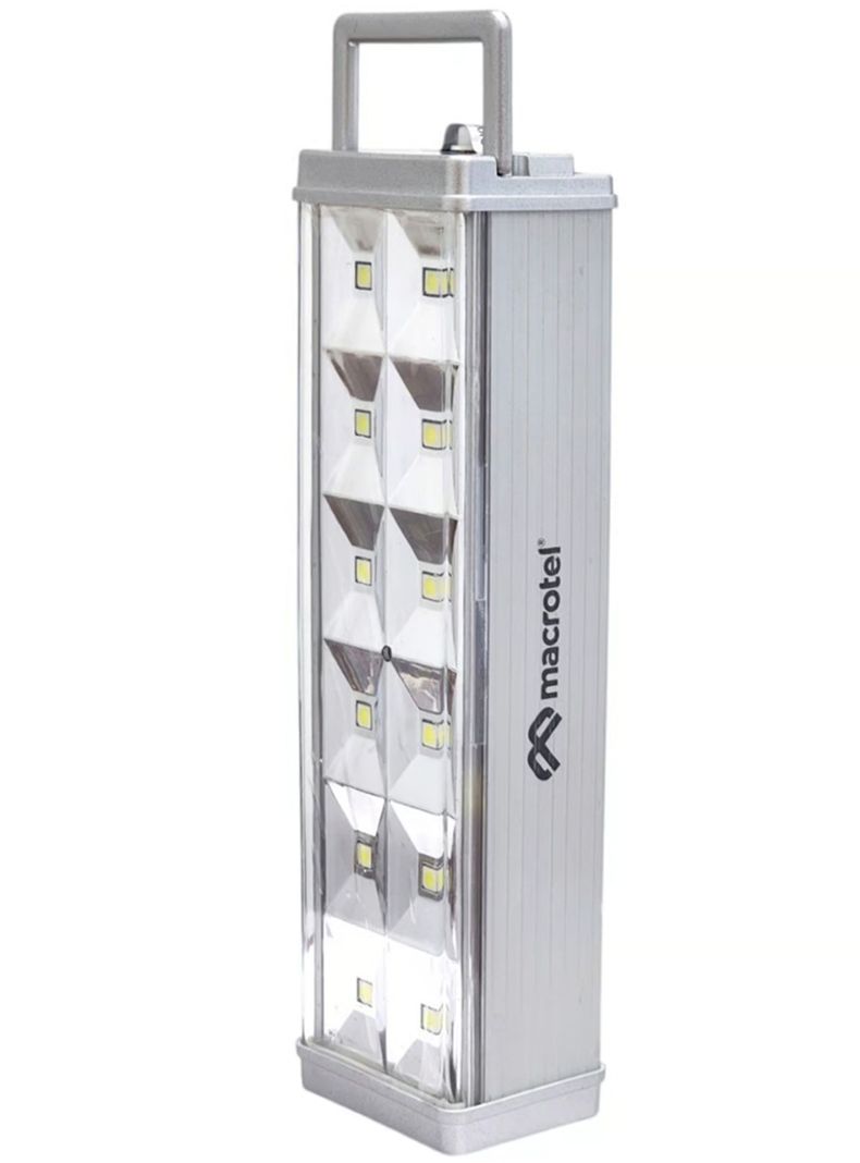 Luz emergencia Lámpara Led recargable 12 Leds	-0
