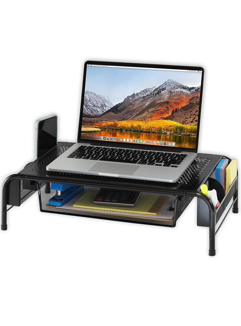 Alzador Monitor Notebook con organizador escritorio-1