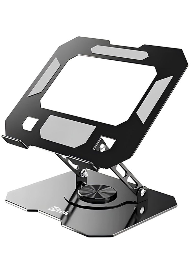 Soporte Notebook Giratorio aluminio negro ajustable 17"	-0