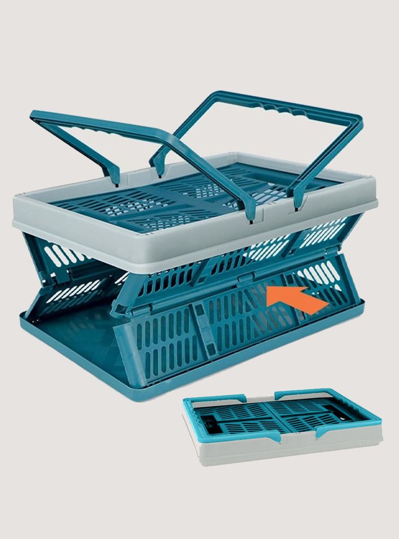 Canasto plegable picnic caja almacenamiento 44 x 30 cms-1