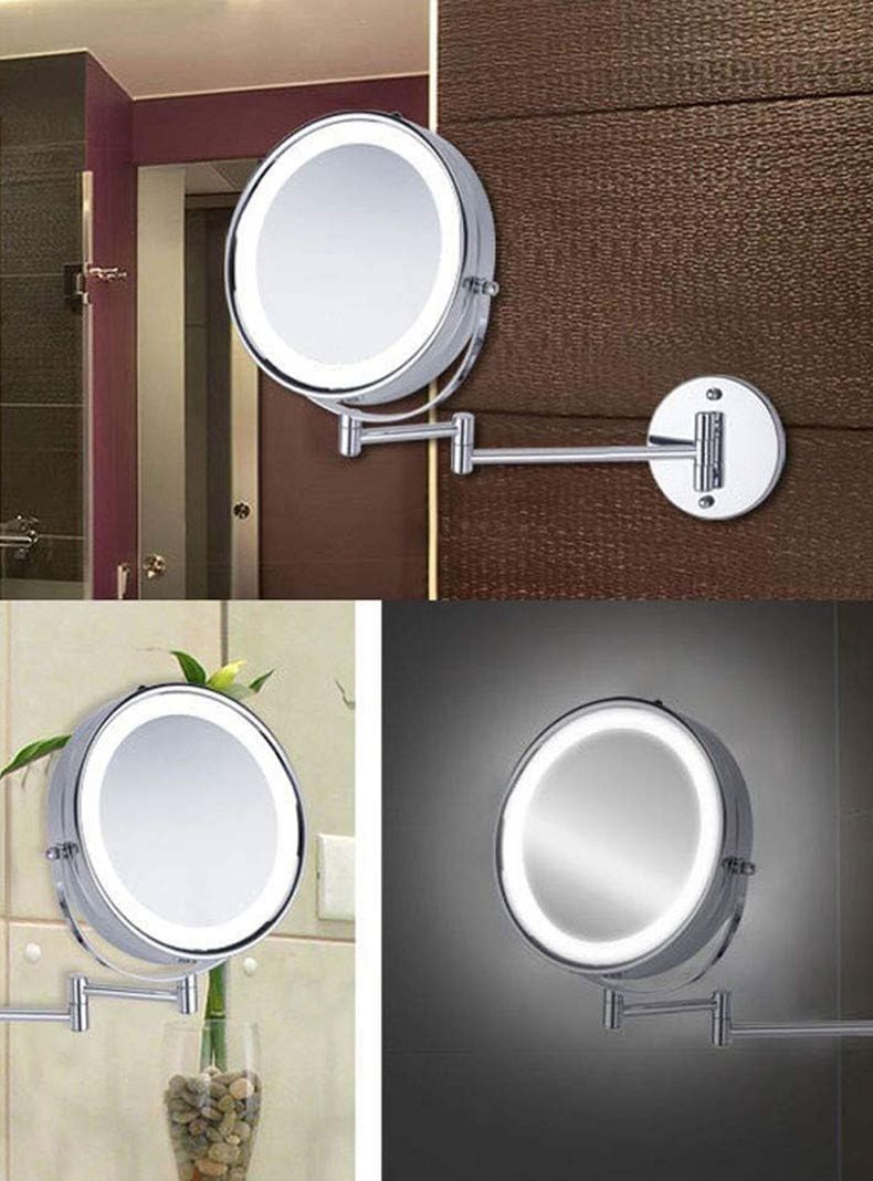 Espejo Led Baño Cosmético con Luz Articulado Abatible-3