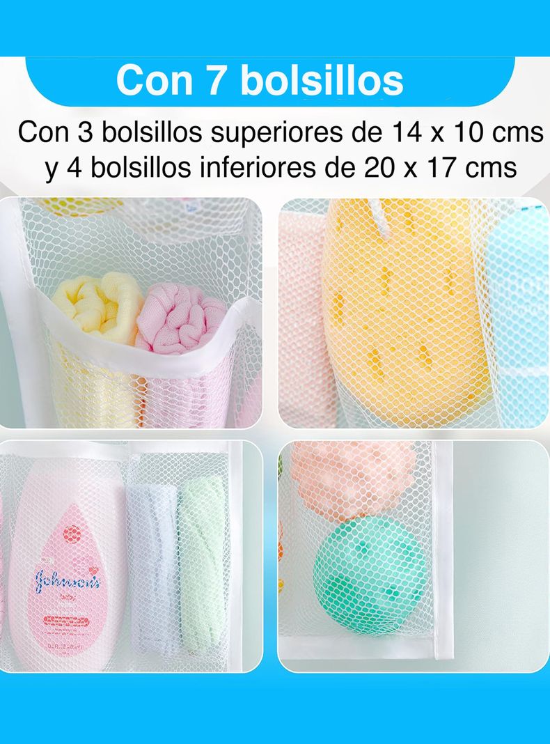 Organizador de ducha colgante cortina baño x 2-3