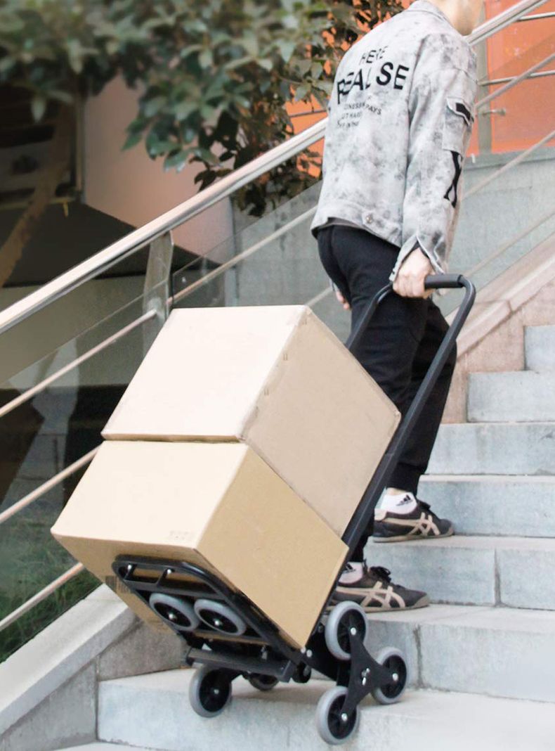 Yegua sube escaleras carro acero plegable hasta 150 KG	-6