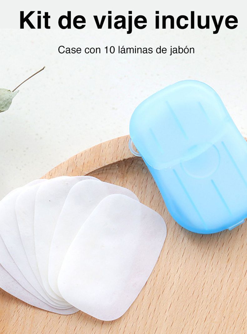 Kit de viaje botellas perfume toalla cepillo espejo jabón-6