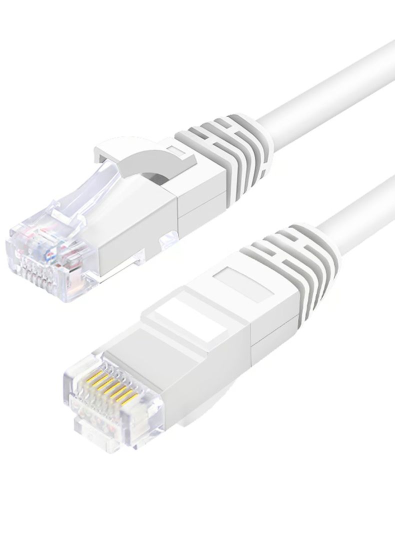 Cable de red cat 6 30 metros Rj45 Lan Blanco-0