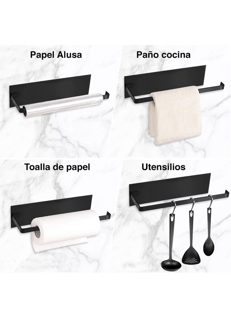 Porta Toalla Nova alusa magnético refrigerador negro-4