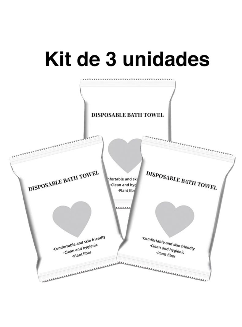 Pack Toallas desechables para cuerpo baño 140 x 70 cms -0