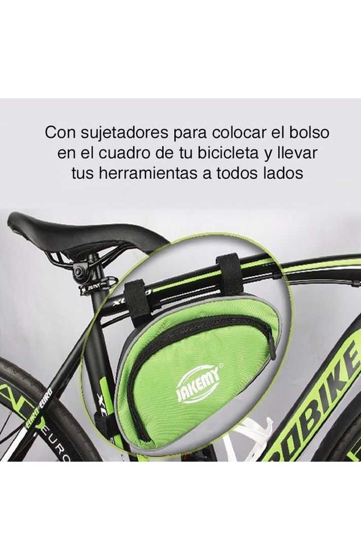 Kit herramientas reparación Bicicleta con bolso Jakemy-6