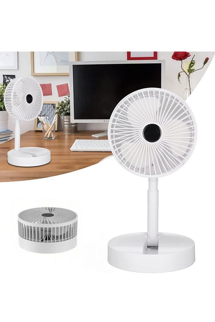Ventilador USB de escritorio altura ajustable Blanco	-2