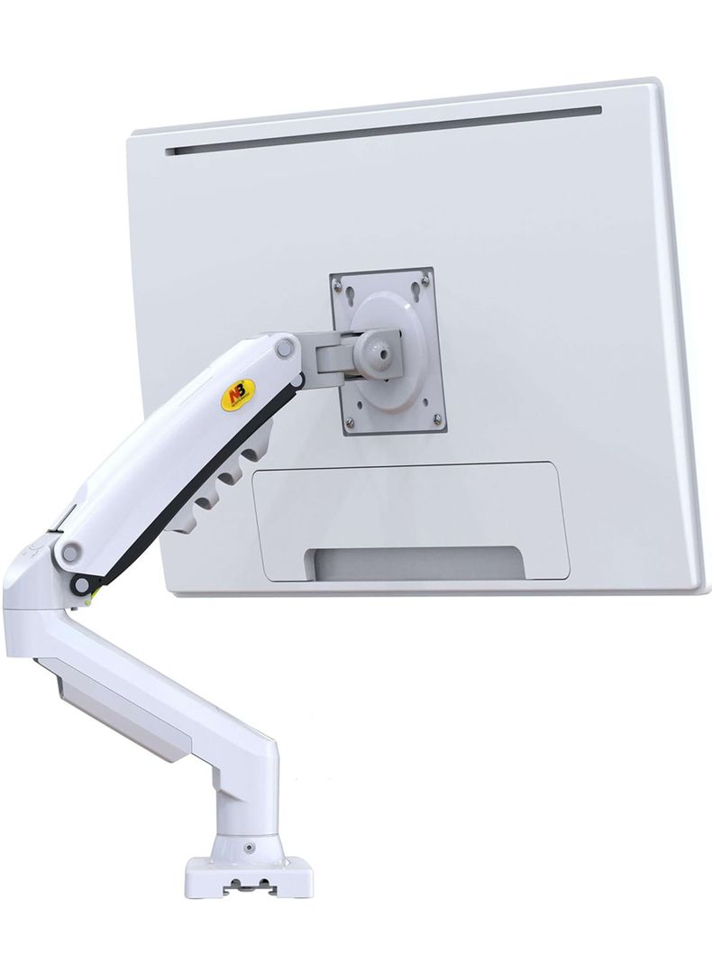 Soporte Monitor Blanco Articulado Giratorio Escritorio	-0