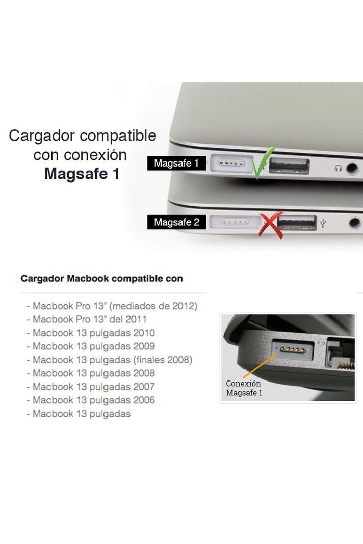 Cargador Macbook Pro 13 60W Magnetico -3