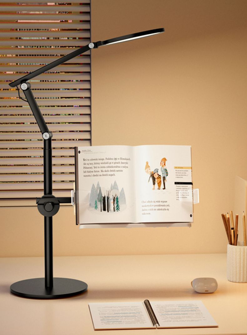 Lámpara de lectura led con soporte para leer libros y estudiar-3