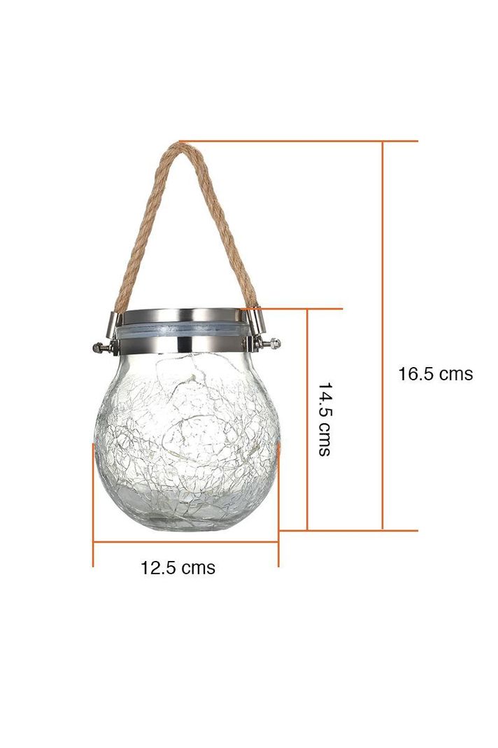 Lámpara Solar Colgante Luz cálida jardín-6