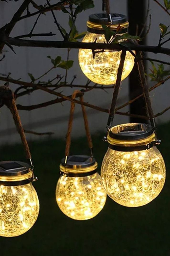 Lámpara Solar Colgante Luz cálida jardín-1