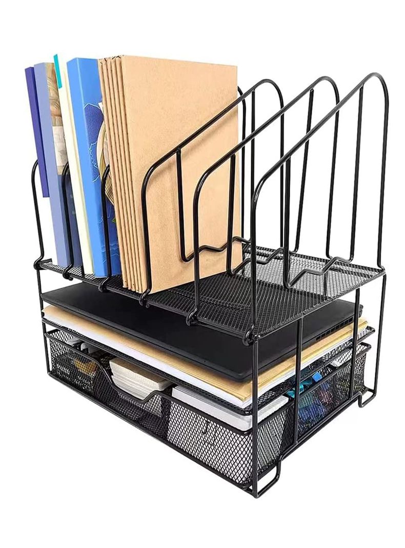 Organizador de escritorio oficina metálico cajón-2