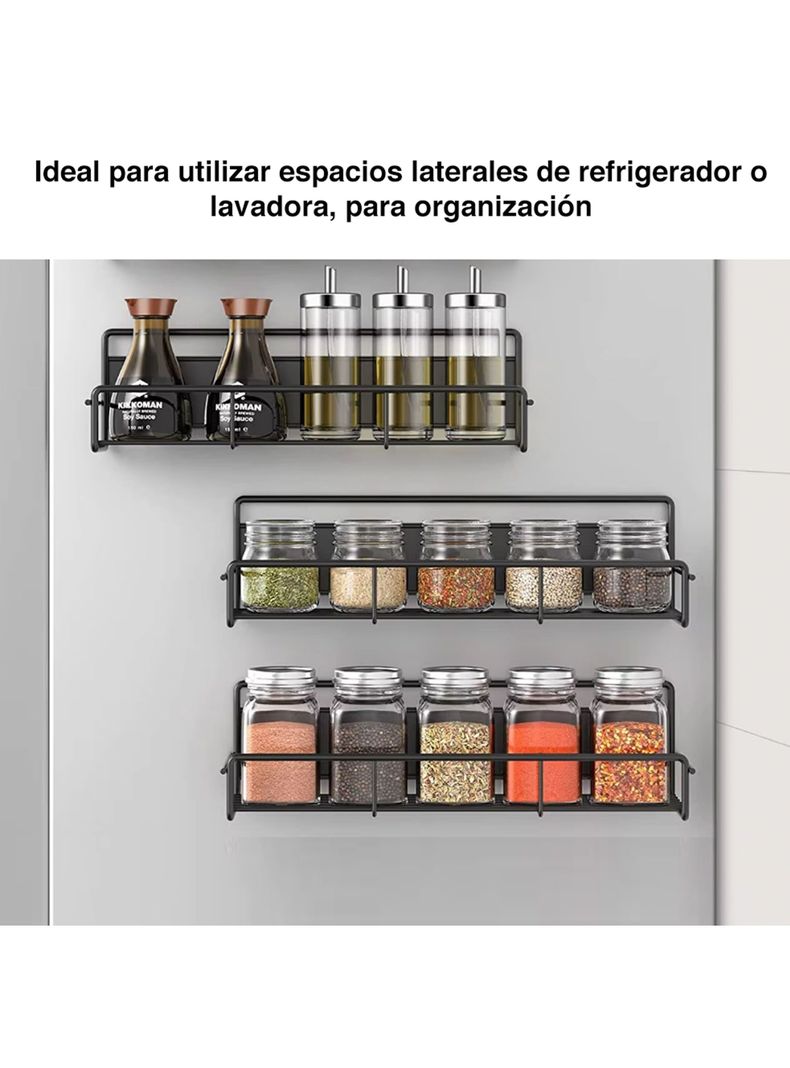 Organizador magnético refrigerador condimentos Pack-4