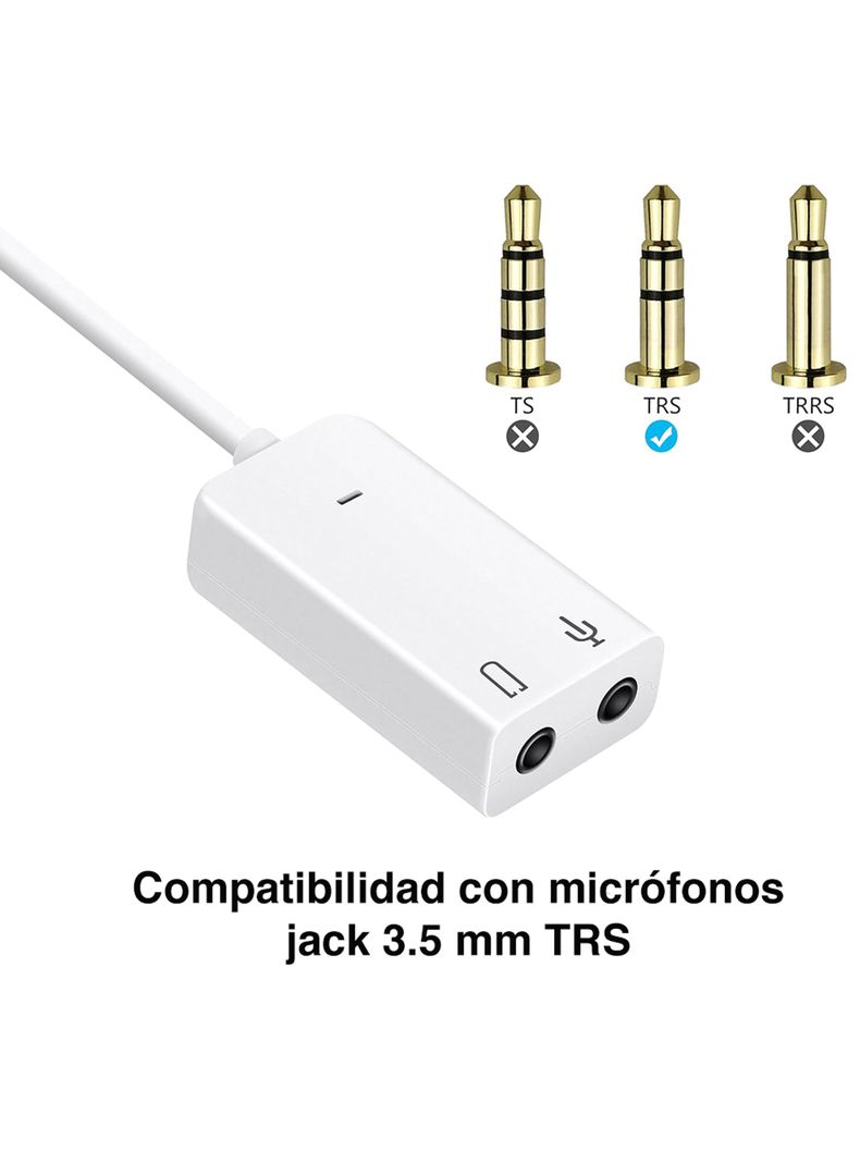 Tarjeta de Sonido USB Interfaz audio USB-2