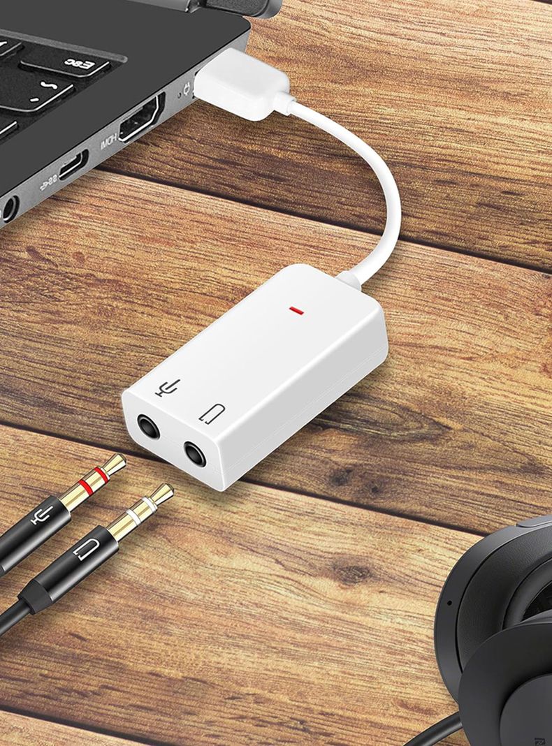 Tarjeta de Sonido USB Interfaz audio USB-5