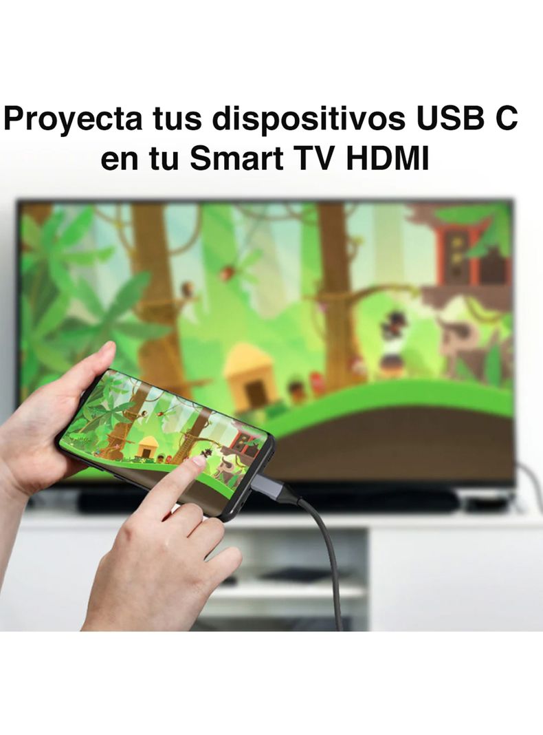 Cable USB C a HDMI 4K de 1.8 metros -3
