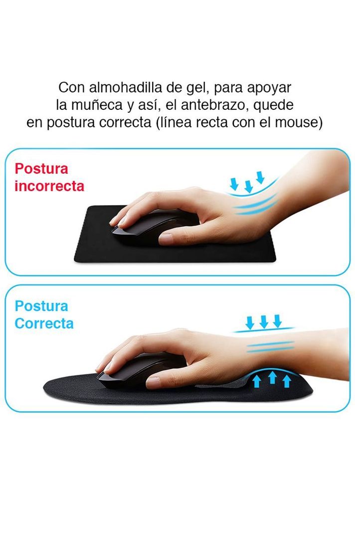 Mouse Pad con gel ergonómico para mouse-3