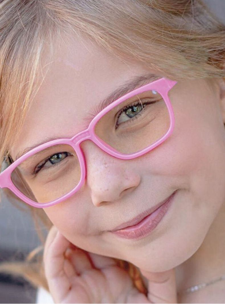 Lentes filtro luz azul niña rosado-1