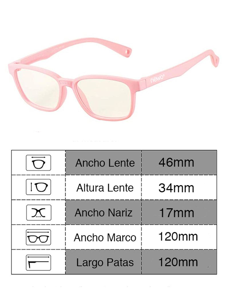 Lentes filtro luz azul niña rosado-6