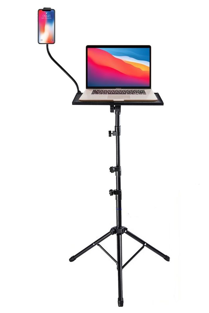 Atril Notebook ajustable con soporte de celular-0