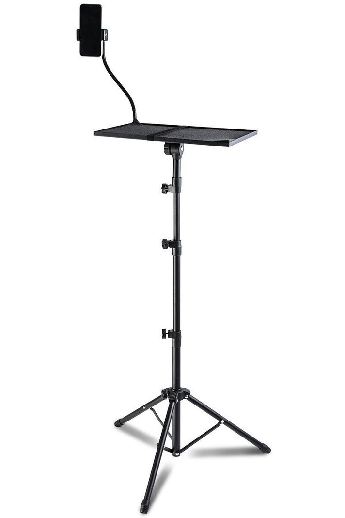 Atril Notebook ajustable con soporte de celular-2