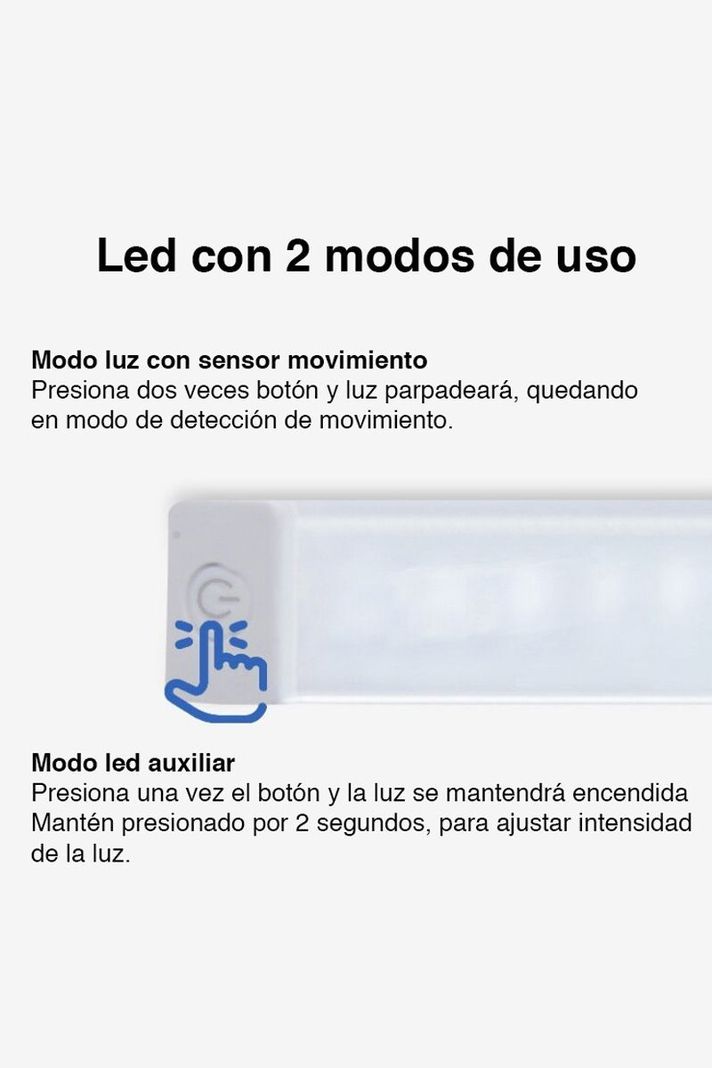 Barra Luz Led con sensor de movimiento 15 cms-3